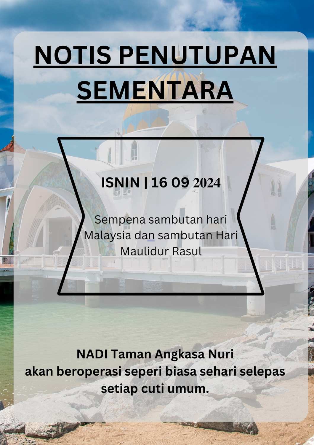 CUTI 16 September 2024